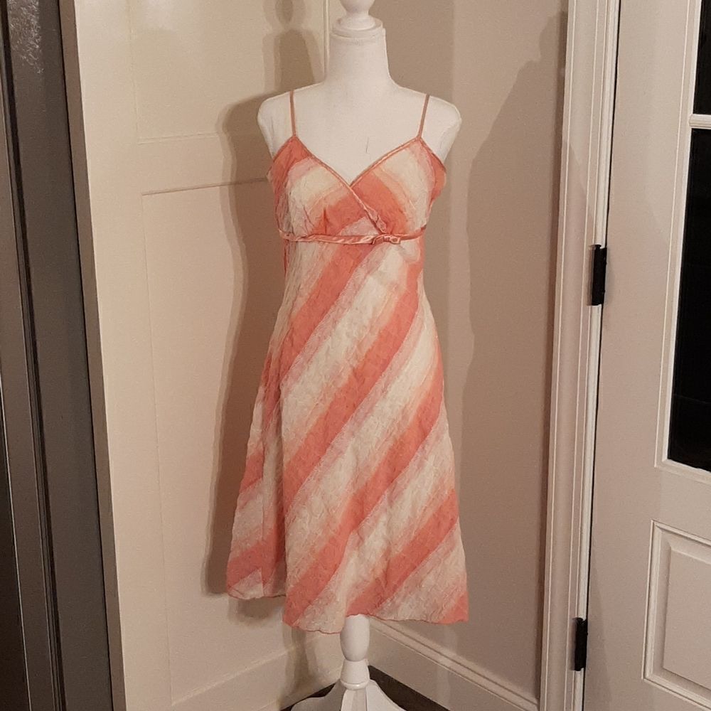 Studio 1940 Womens Sz 6 Pink and White Dress